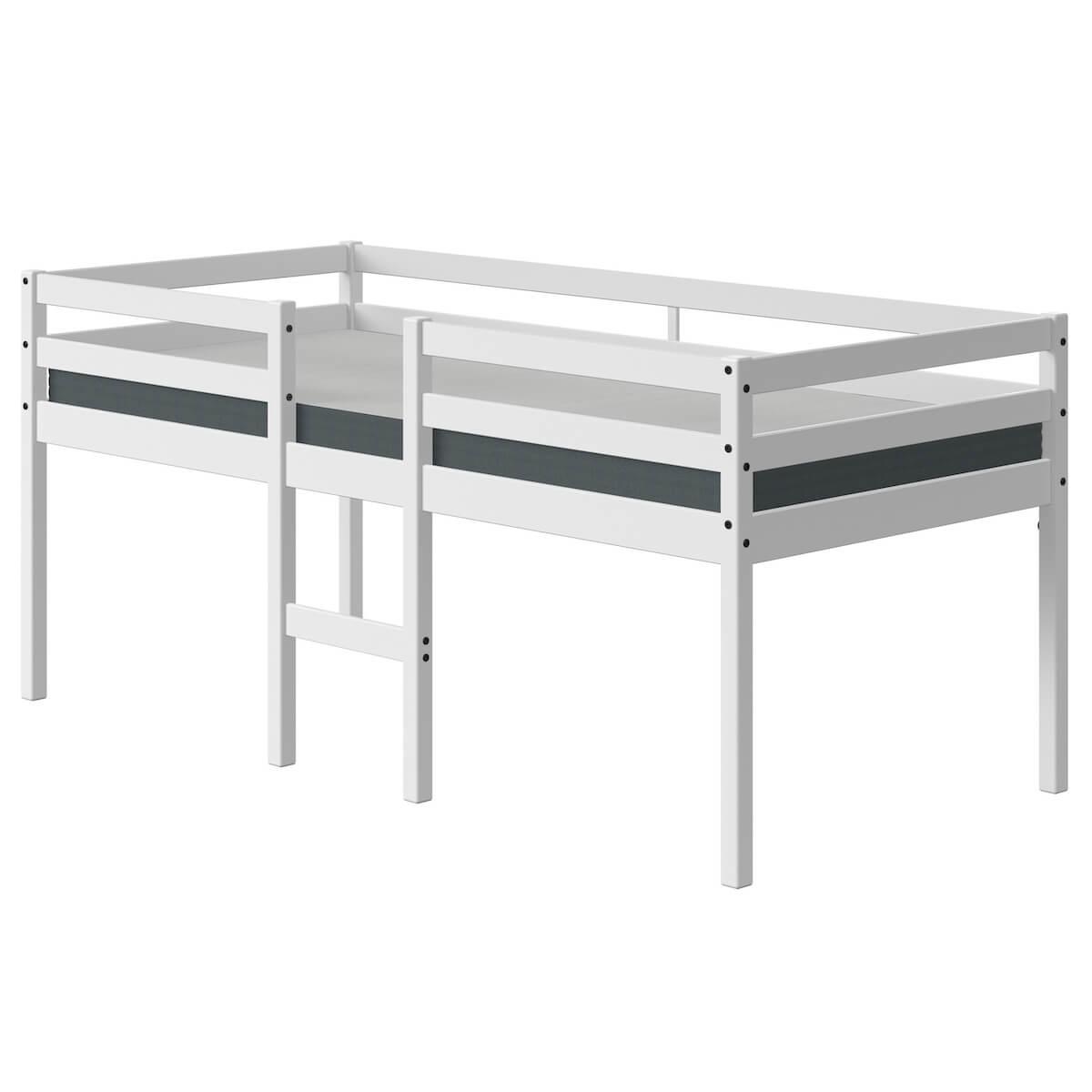 Lit mi hauteur 200x90cm ALFRED Flexa full white