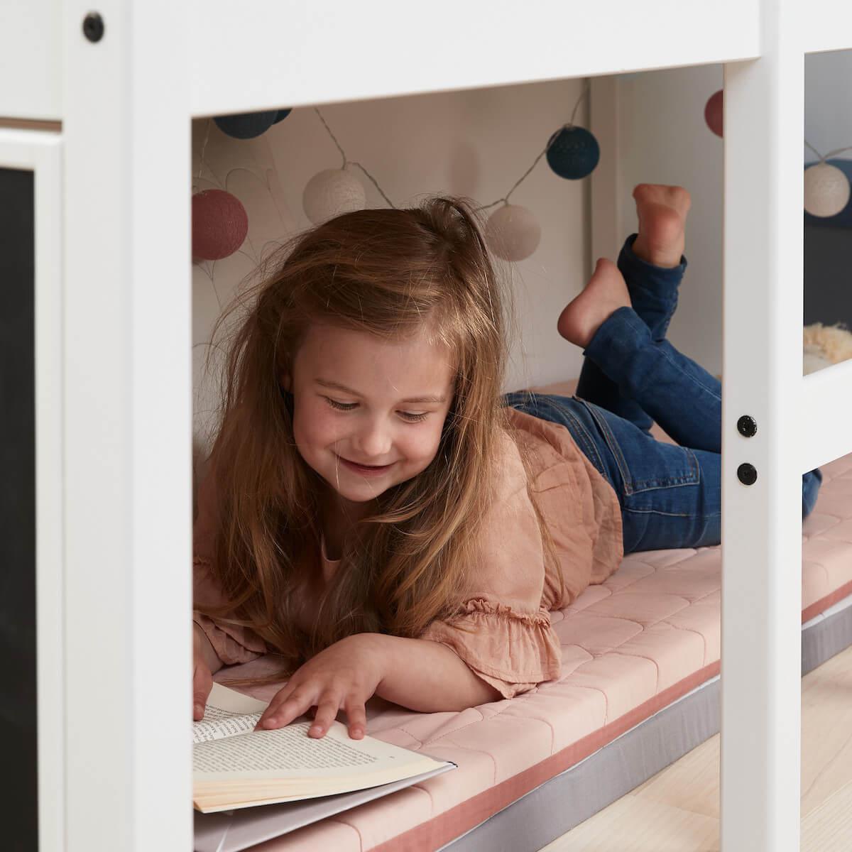 Lit mi hauteur 200x90cm ALFRED Flexa full white