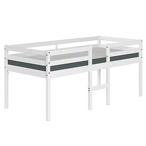 Lit mi hauteur 200x90cm ALFRED Flexa full white