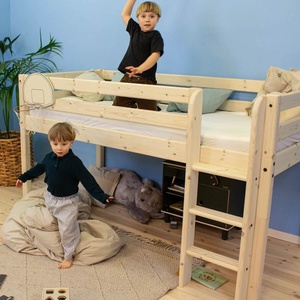 Lit mi-hauteur 200x90cm échelle droite CLASSIC Flexa