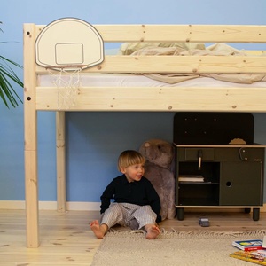 Lit mi-hauteur 200x90cm échelle droite CLASSIC Flexa
