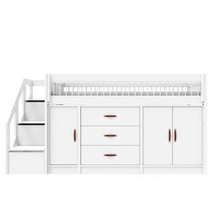 Lit mi-hauteur 90x200cm All-In-One BREEZE Lifetime blanc