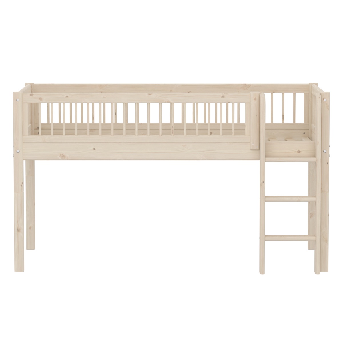 Lit mi-hauteur 90x200cm CLASSIC Flexa White washed pine