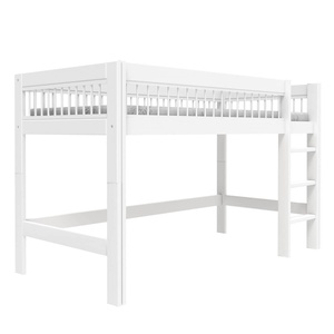 Lit mi-hauteur 90x200cm échelle droite BREEZE Lifetime blanc