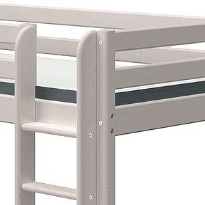 Lit mi hauteur 90x200cm échelle droite CLASSIC Flexa grey washed