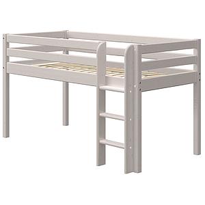 Lit mi hauteur 90x200cm échelle droite CLASSIC Flexa grey washed