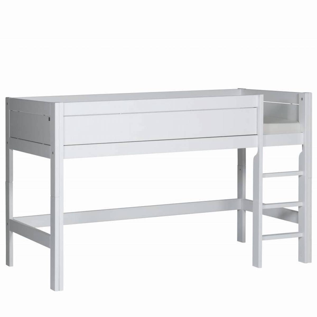 Lit mi-hauteur 90x200cm échelle droite Lifetime Blanc