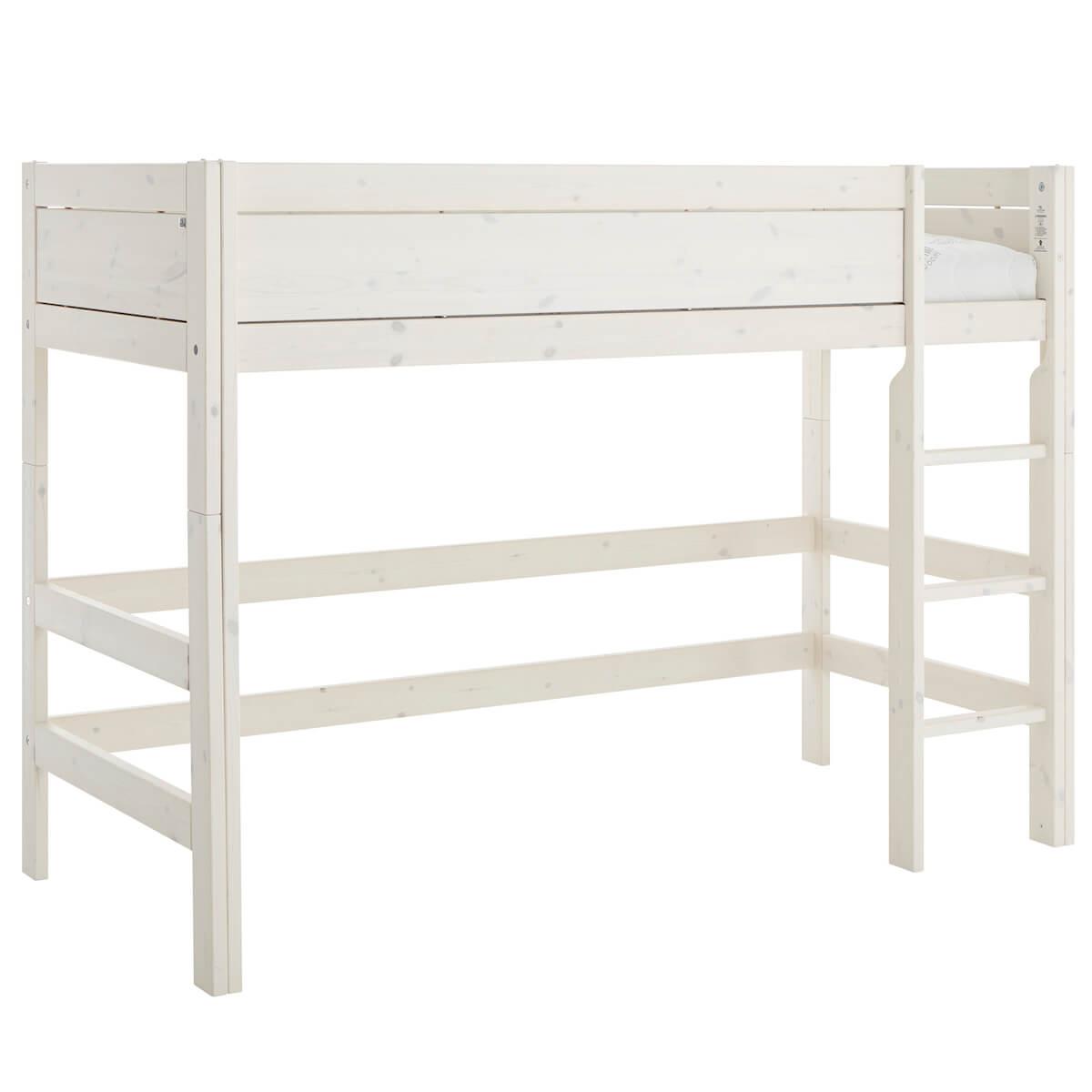 Lit mi hauteur 90x200cm échelle droite Lifetime whitewash