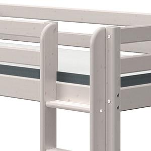 Lit mi hauteur 90x200cm échelle droite toboggan CLASSIC Flexa grey washed