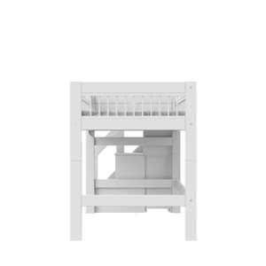 Lit mi-hauteur 90x200cm escalier BREEZE LUX Lifetime blanc