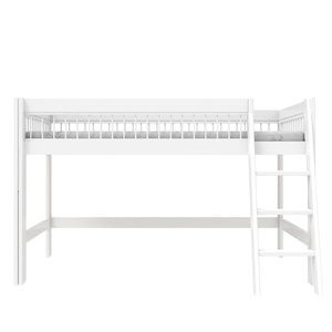 Lit mi-hauteur échelle inclinée BREEZEE Lifetime blanc