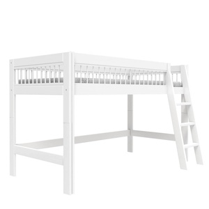 Lit mi-hauteur échelle inclinée BREEZEE Lifetime blanc