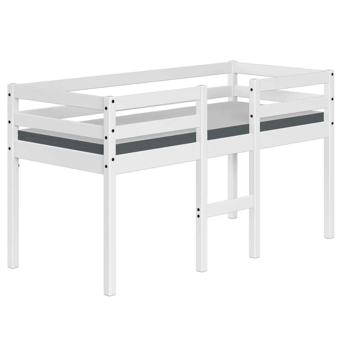 Lit mi hauteur junior 160x70cm ALFRED Flexa full white