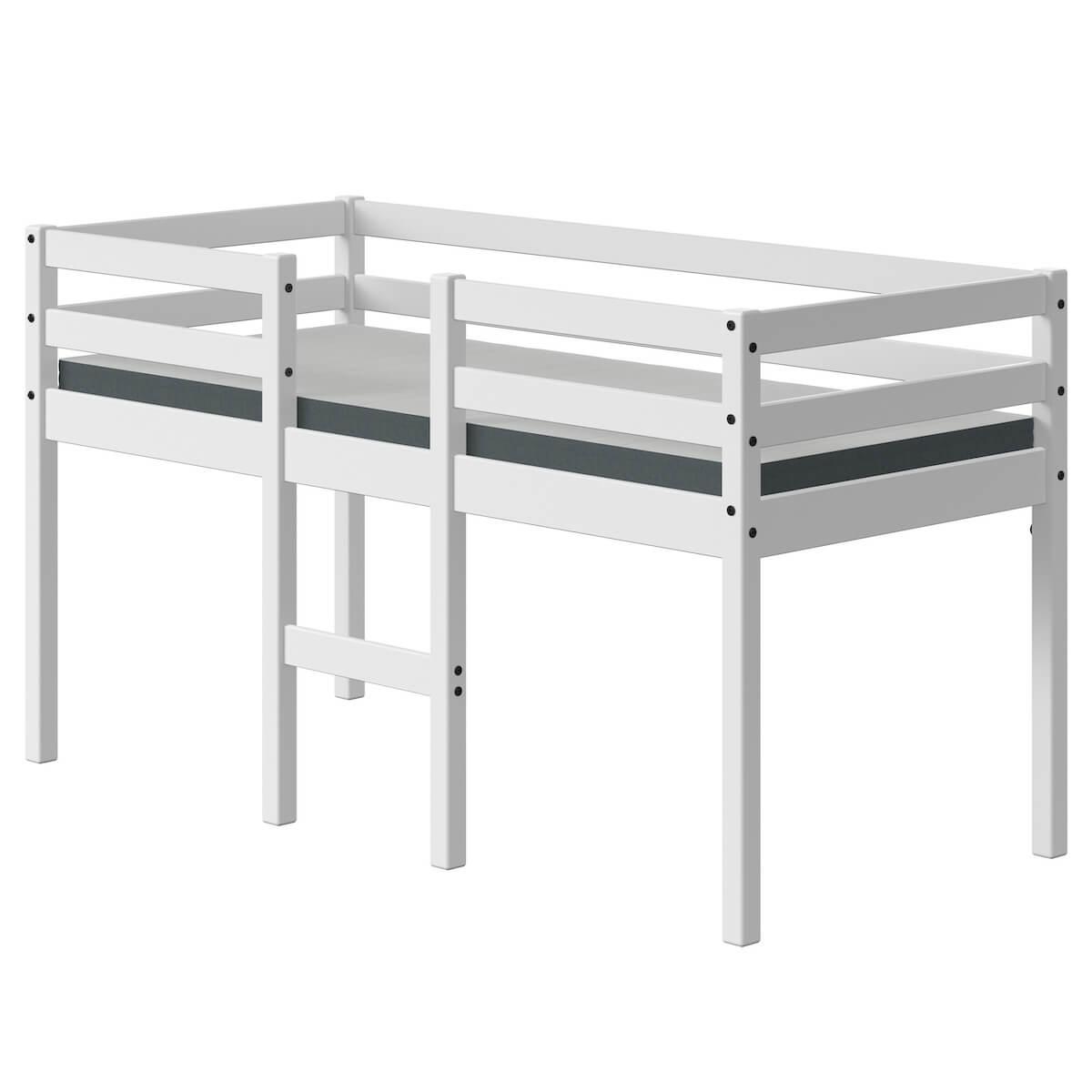 Lit mi hauteur junior 160x70cm ALFRED Flexa full white