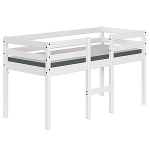 Lit mi hauteur junior 160x70cm ALFRED Flexa full white