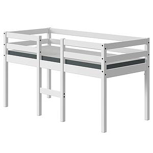 Lit mi hauteur junior 160x70cm ALFRED Flexa full white