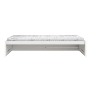 Lit Montesori 120x200cm avec sommier Premium Lifetime blanc