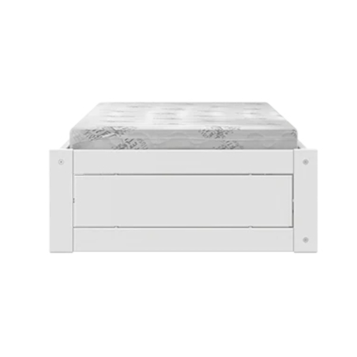 Lit Montessori 90x200cm avec sommier Premium Lifetime blanc
