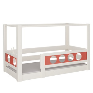 Lit Pirate baldaquin DELUXE de Breuyn blanchi-rouge