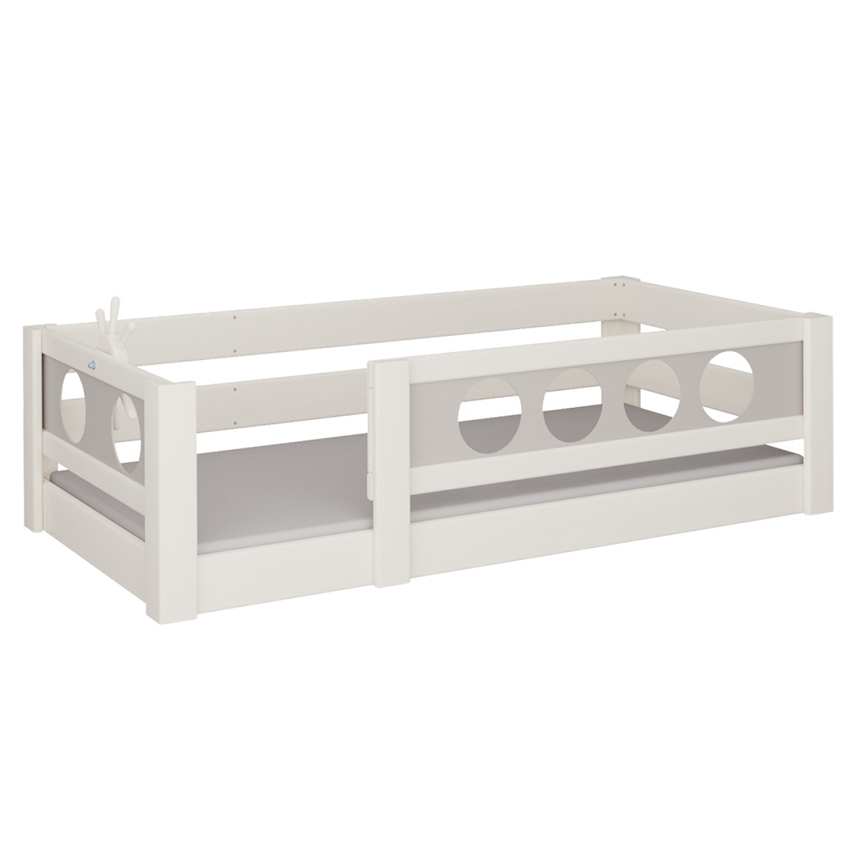 Lit Pirate bas DELUXE de Breuyn blanchi-gris
