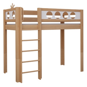 Lit Pirate mezzanine DELUXE de Breuyn naturel-blanchi
