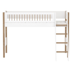 Lit semi-haut 90x200cm NOR Flexa Legs + Crossbars Oak SL.Ladder