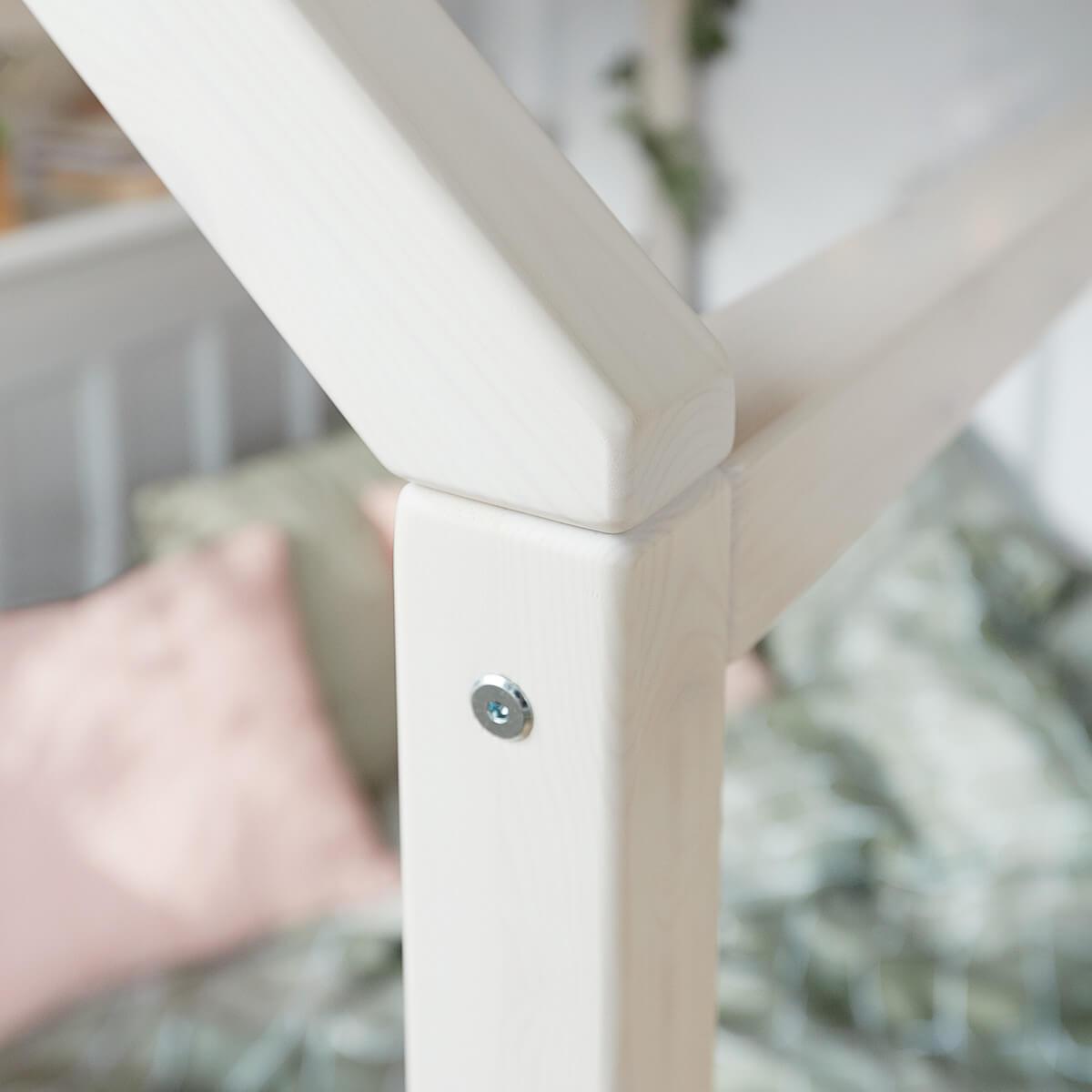 Lit simple 200x90cm COTTAGE Flexa blanchi