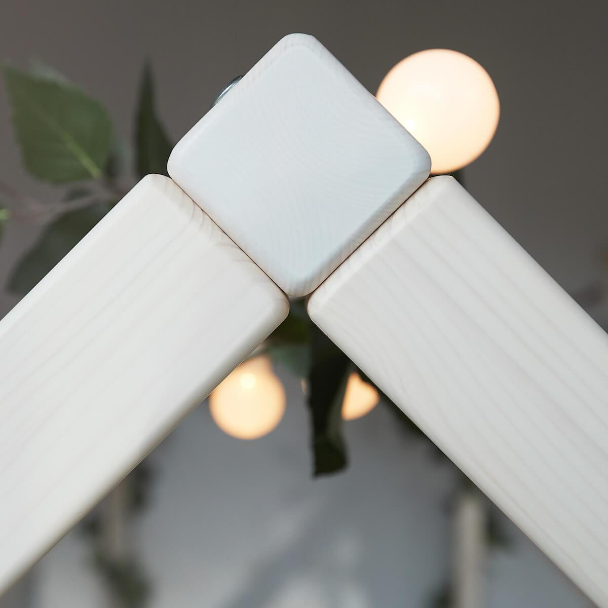 Lit simple 200x90cm COTTAGE Flexa blanchi