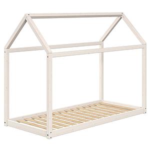 Lit simple 200x90cm COTTAGE Flexa blanchi