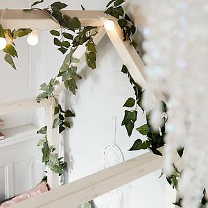 Lit simple 200x90cm COTTAGE Flexa blanchi