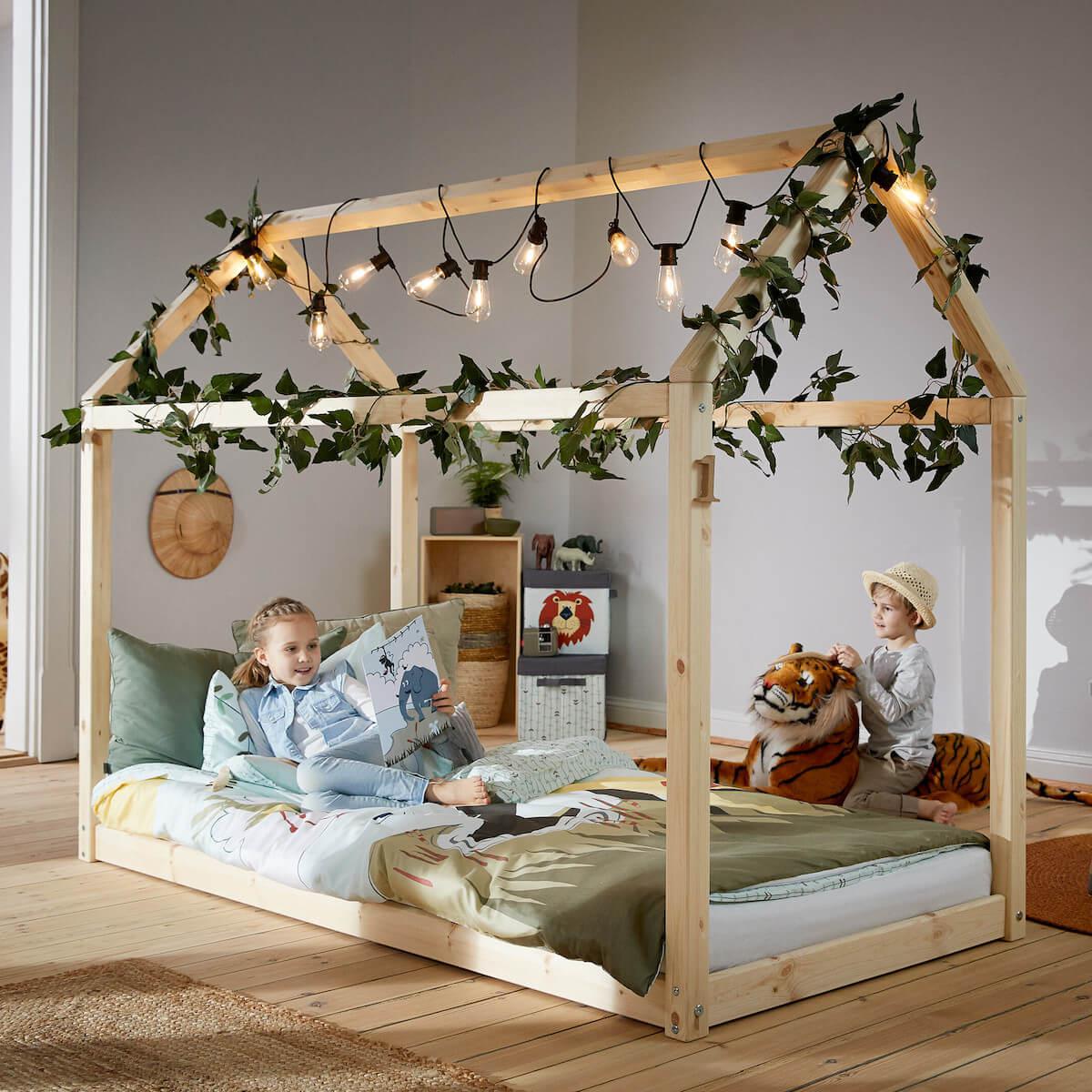 Lit simple 200x90cm COTTAGE Flexa nature