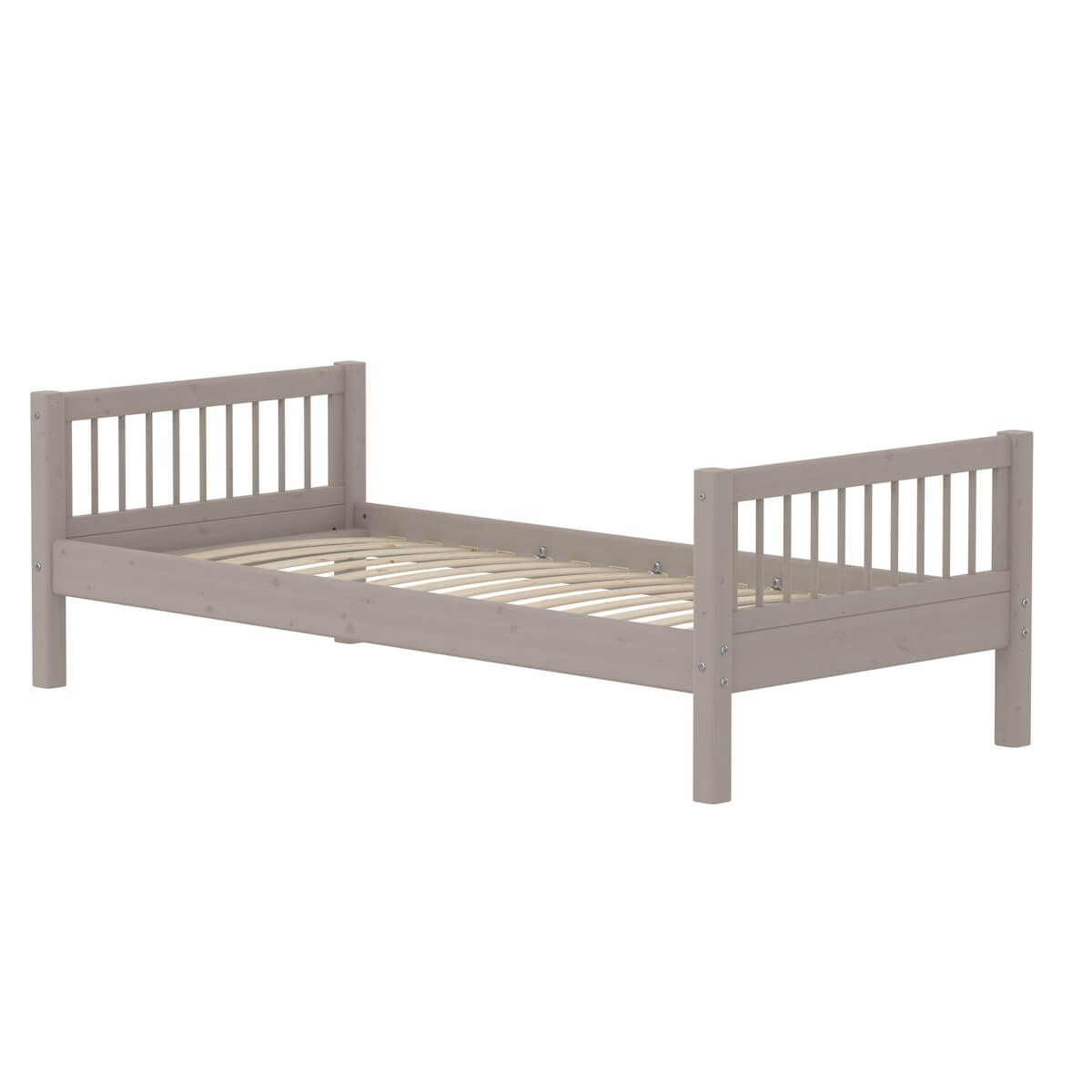 Lit simple 90x200cm CLASSIC Flexa Grey Washed Pine
