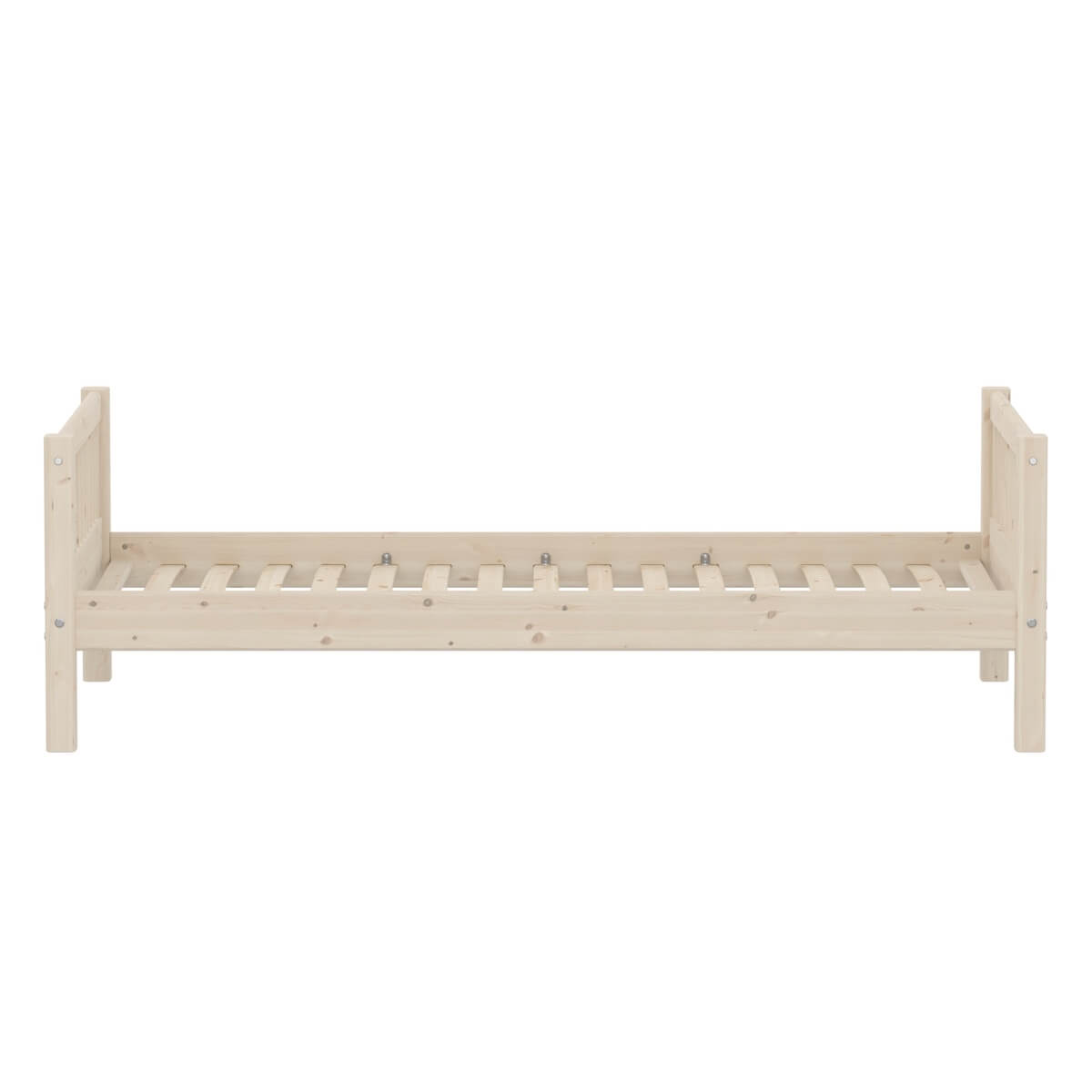 Lit simple 90x200cm CLASSIC Flexa White Washed Pine