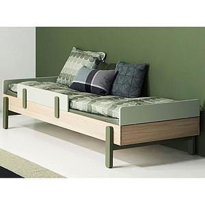 Lit simple 90x200cm POPSICLE Flexa chêne-blueberry