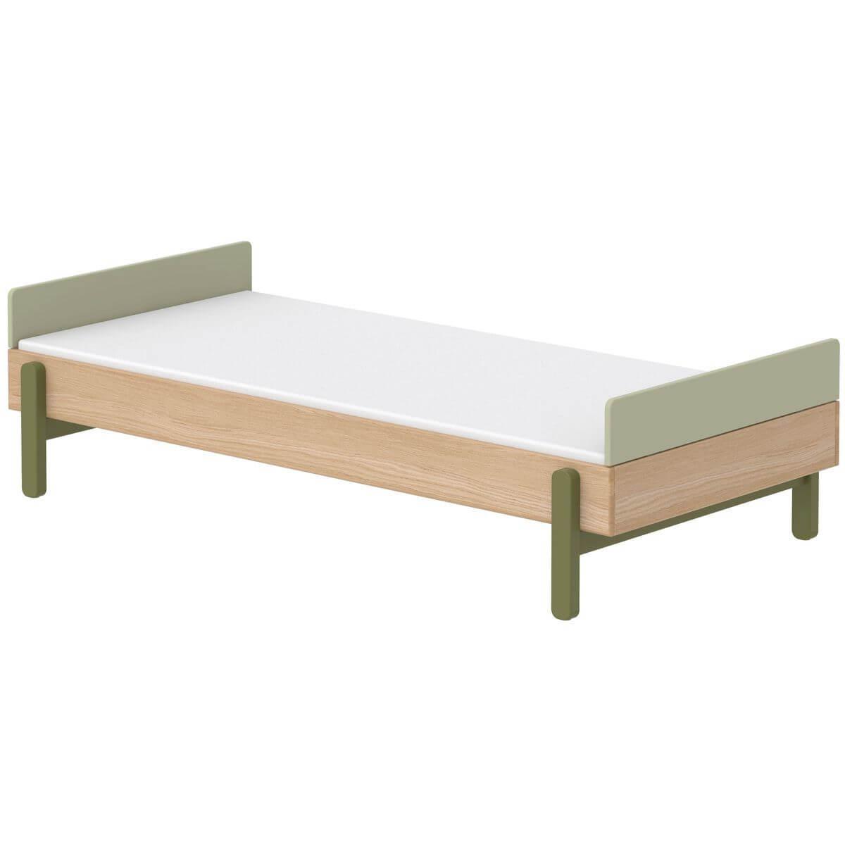 Lit simple 90x200cm POPSICLE Flexa chêne-kiwi