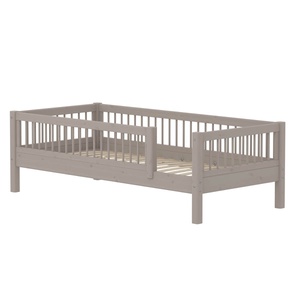 Lit simple avec barrière 90x200cm CLASSIC Flexa Grey Washed Pine