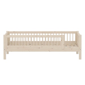 Lit simple avec barrière CLASSIC 90x200cm CLASSIC Flexa White Washed Pine