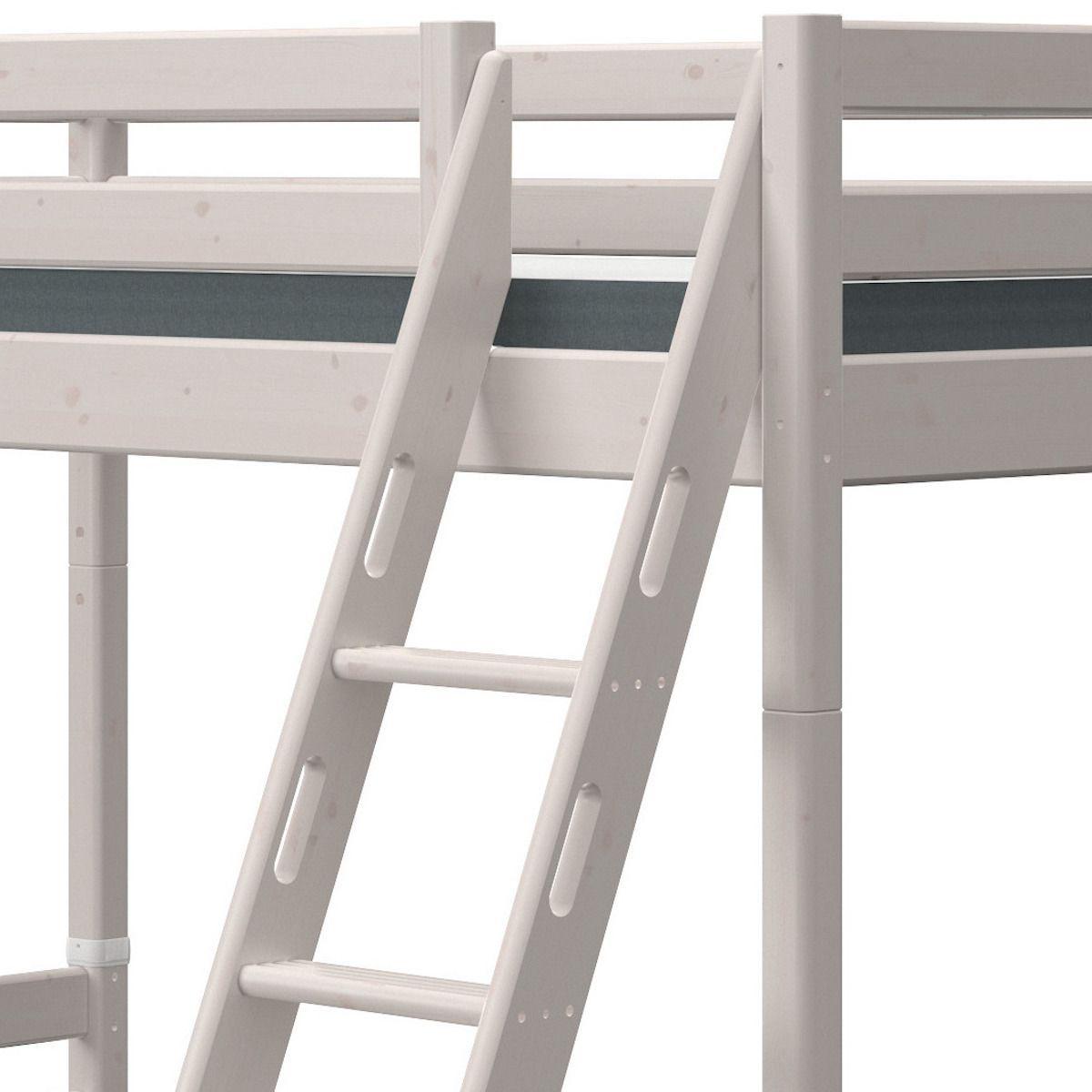 Lit superposé 90-140x200cm échelle inclinée CLASSIC Flexa grey washed
