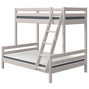 Lit superposé 90-140x200cm échelle inclinée CLASSIC Flexa grey washed