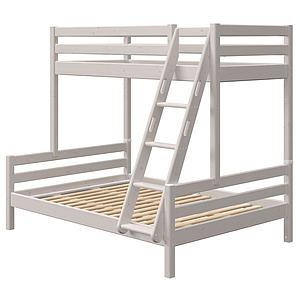 Lit superposé 90-140x200cm échelle inclinée CLASSIC Flexa grey washed