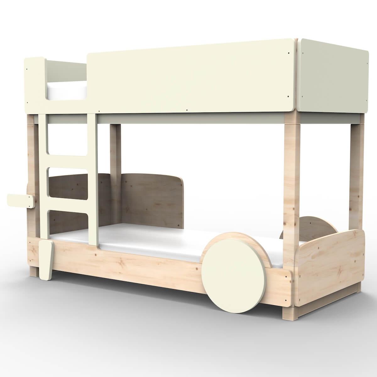 Lit superposé 90x190cm DISCOVERY Mathy by Bols beige ivoire