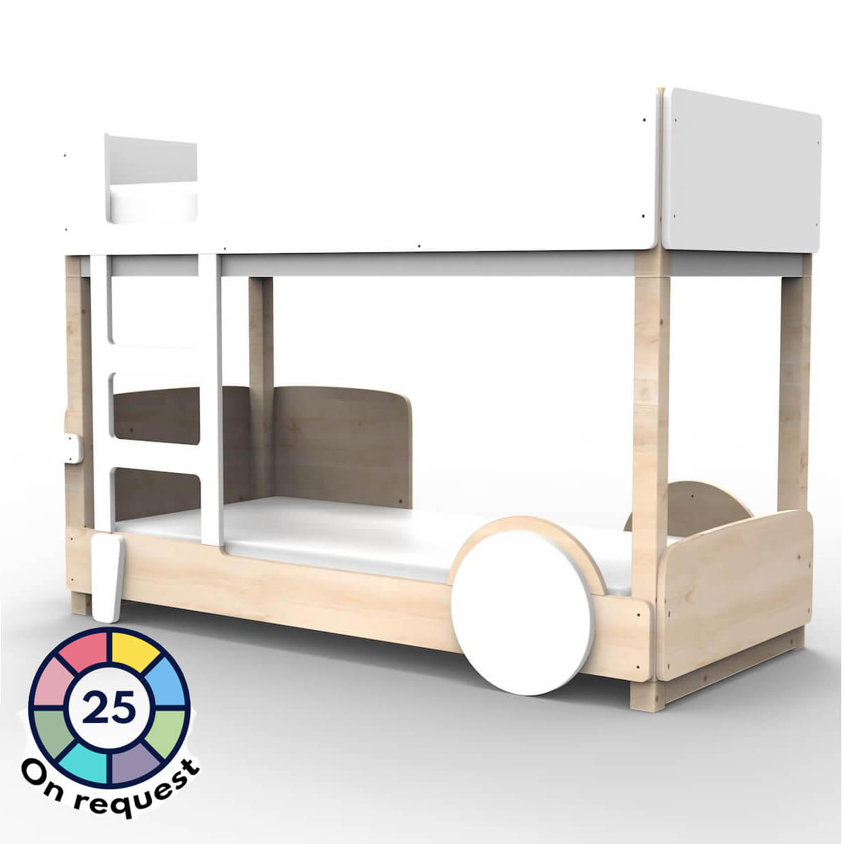 Lit superposé 90x190cm DISCOVERY Mathy by Bols blanc