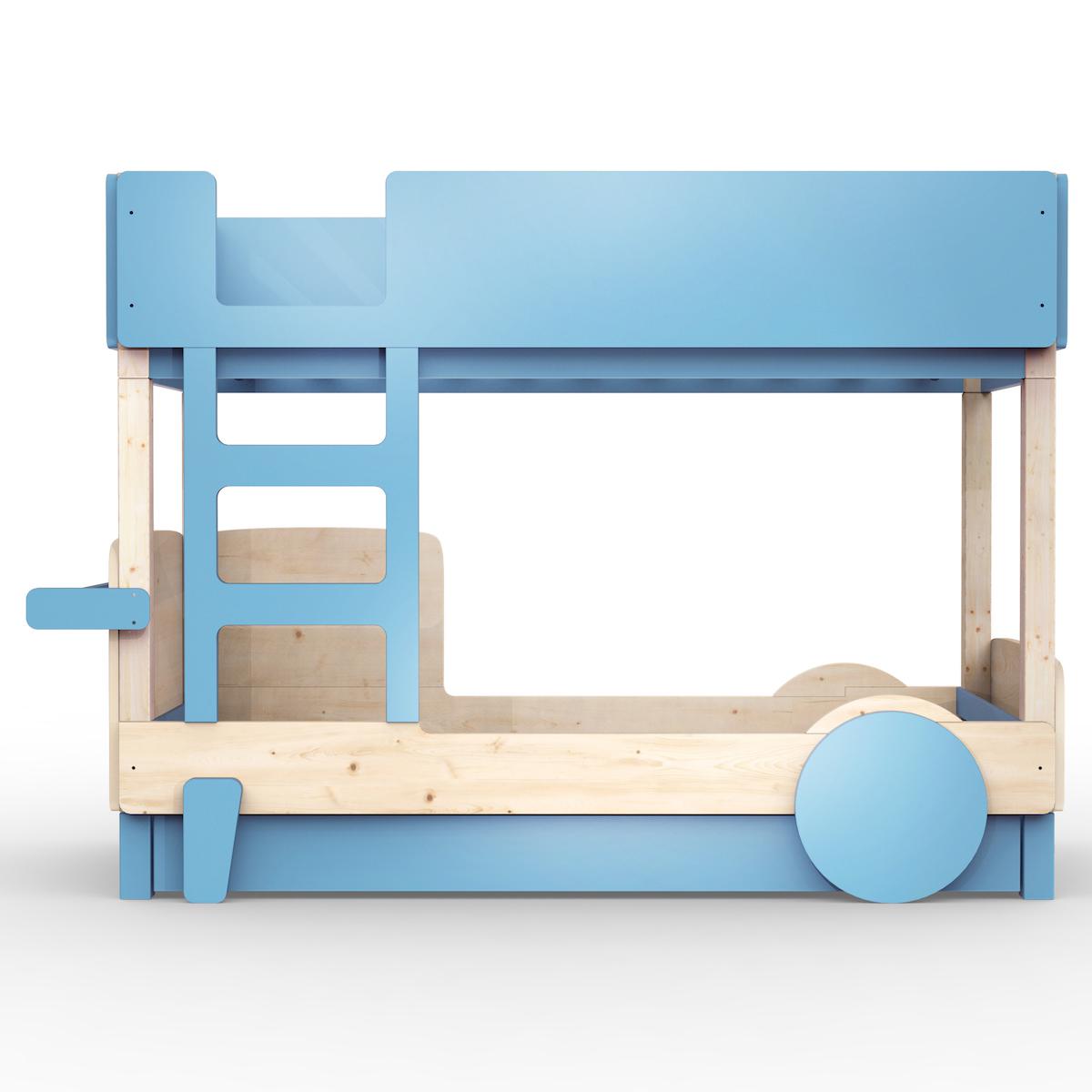 Lit superposé 90x190cm DISCOVERY Mathy by Bols bleu azur