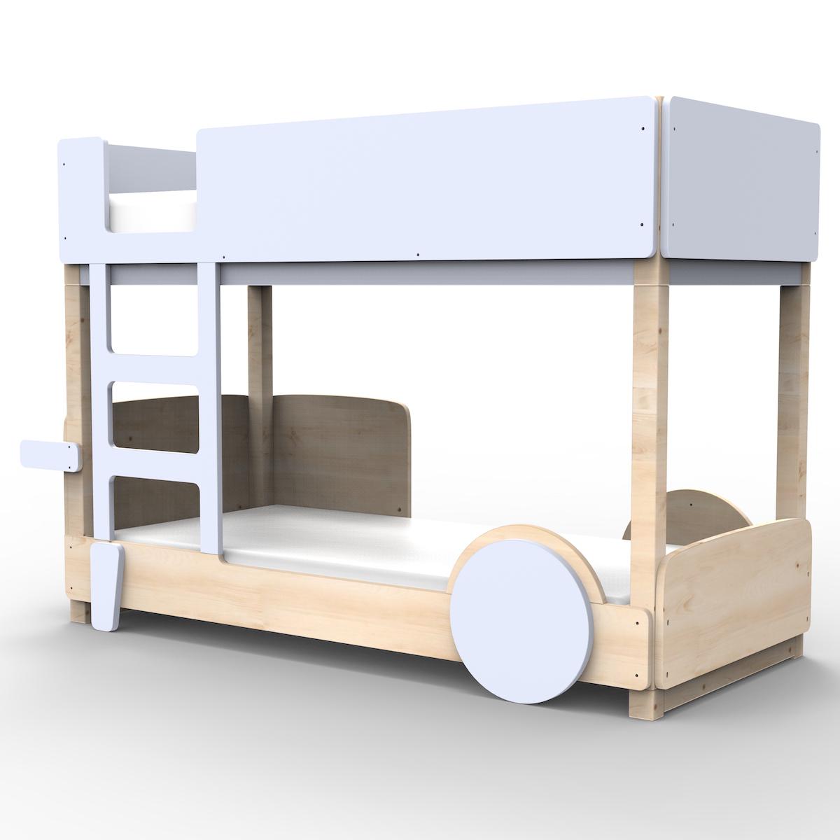 Lit superposé 90x190cm DISCOVERY Mathy by Bols bleu poudré