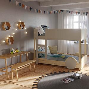 Lit superposé 90x190cm DISCOVERY Mathy by Bols greige