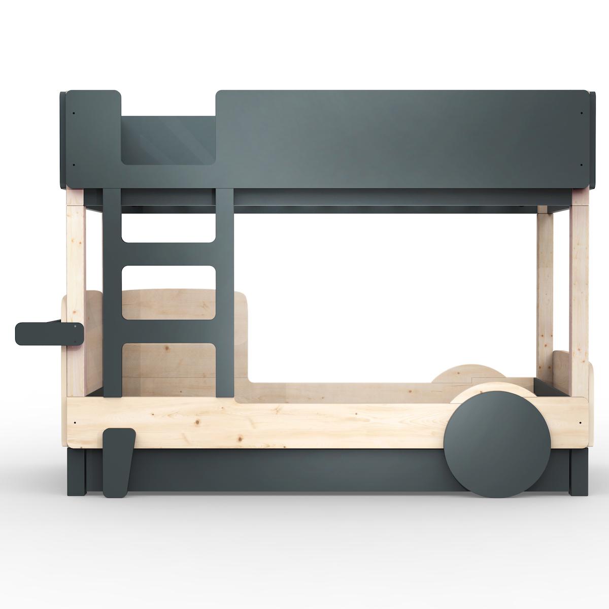 Lit superposé 90x190cm DISCOVERY Mathy by Bols gris basalte