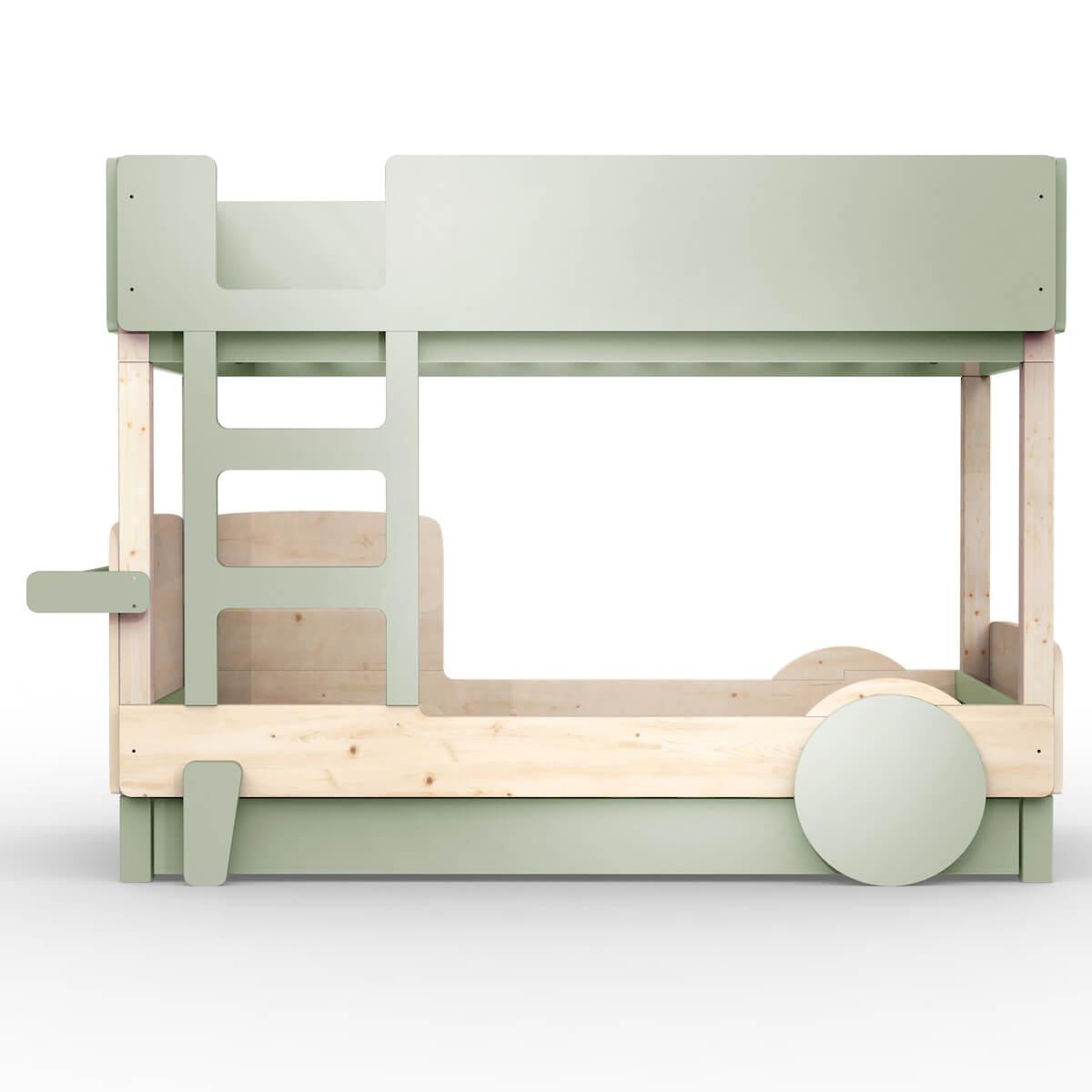 Lit superposé 90x190cm DISCOVERY Mathy by Bols gris mousse