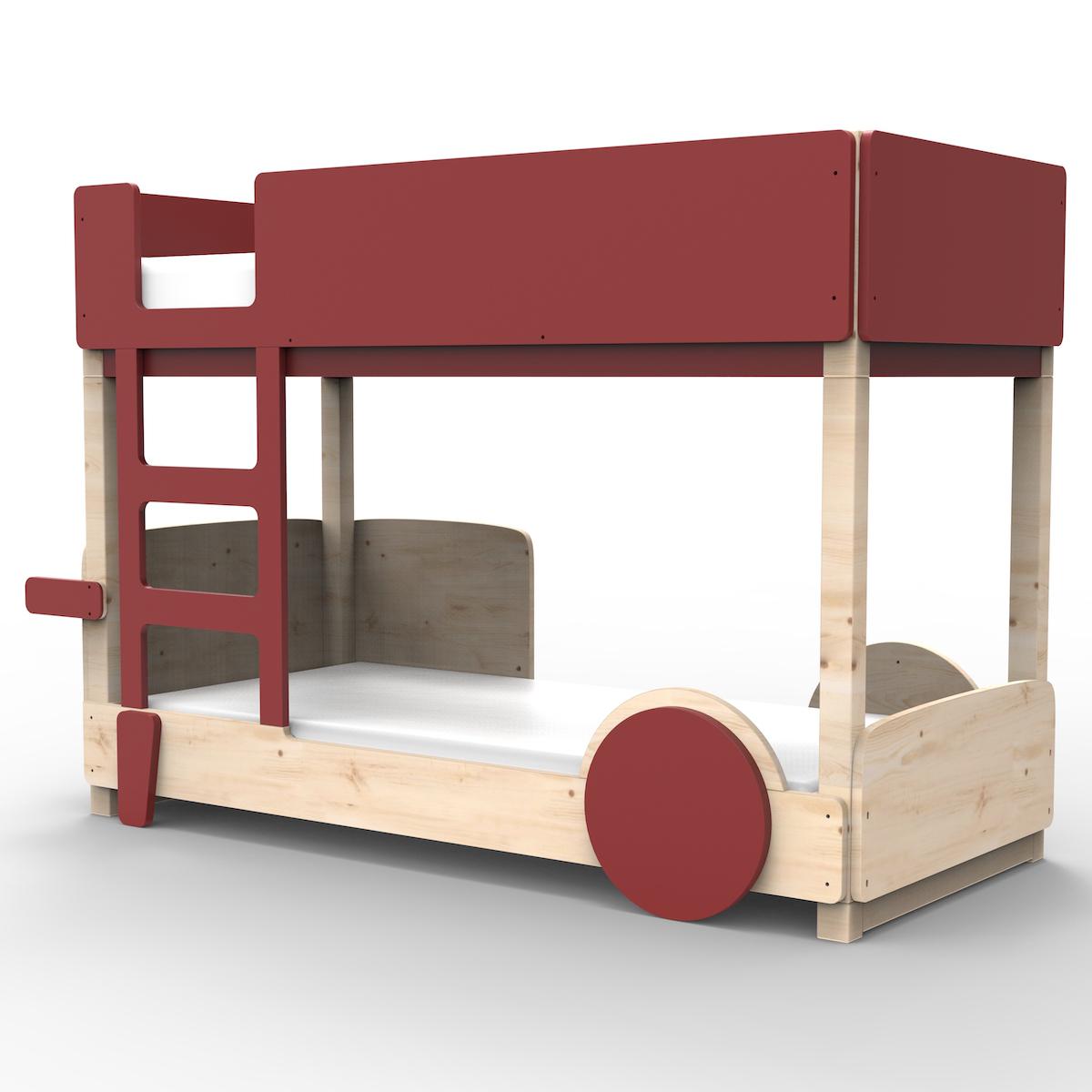 Lit superposé 90x190cm DISCOVERY Mathy by Bols marsala