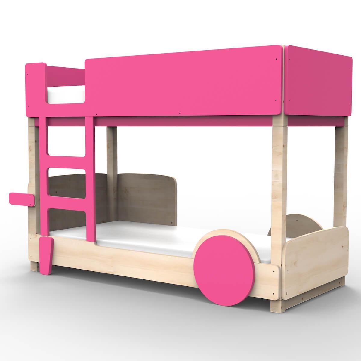 Lit superposé 90x190cm DISCOVERY Mathy by Bols rose été