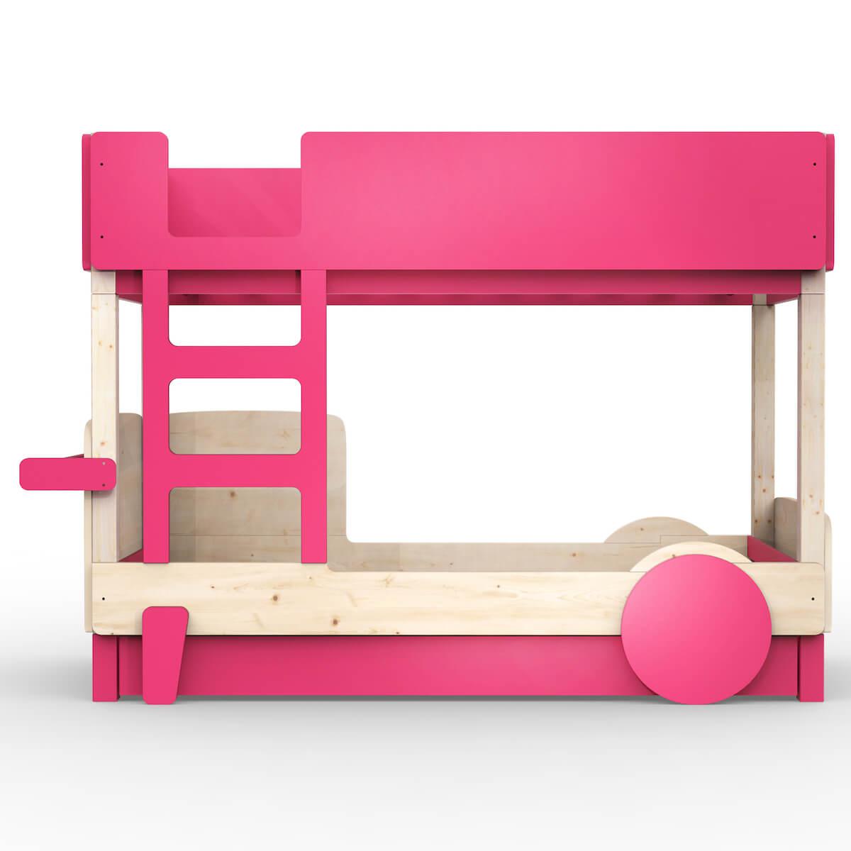 Lit superposé 90x190cm DISCOVERY Mathy by Bols rose été